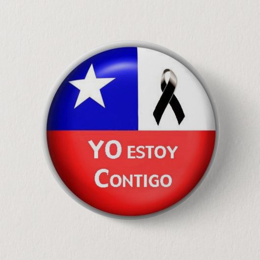 "Yo Estoy Contigo - 2010" Ronde Button 5,7 Cm (Voorkant)
