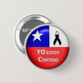 "Yo Estoy Contigo - 2010" Ronde Button 5,7 Cm (Voorkant /achterkant)