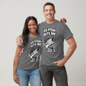 Yo Fish Bite Me Funny Gevist T-shirt (Unisex)