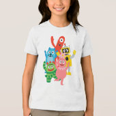 yo gabba gabba Tri-Blend shirt (Voorkant)