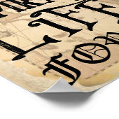 Yo Ho A Pirates Life voor mij teken Poster (Hoek)