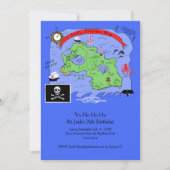 "Yo Ho Ho A Kind Pirate Birthday Party Invitation Kaart (Voorkant)