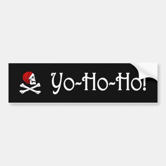 Yo-Ho-Ho Bumpersticker (Voorkant)