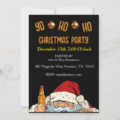 Yo Ho Ho Drink kerstfeestuitnodiging Kaart (Voorkant)