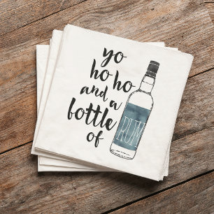Yo Ho Ho en een fles Rum Pirate Servetten
