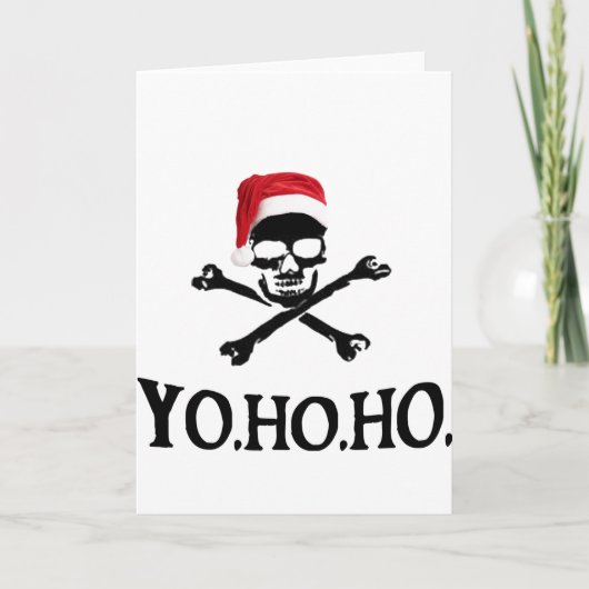 Yo Ho Ho Feestdagen Kaart (Voorkant)