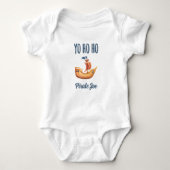 Yo Ho Ho gepersonaliseerd piratenschip Romper (Voorkant)