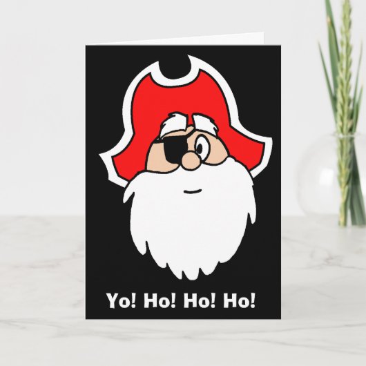 Yo! Ho! Ho! Ho! Kerstkaart Feestdagen Kaart (Voorkant)