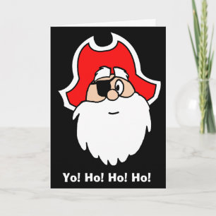Yo! Ho! Ho! Ho! Kerstkaart Feestdagen Kaart