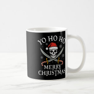Yo Ho Ho Kerstvakantie Piraat Kerstman Hoed  Koffiemok