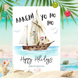 "Yo Ho Ho Pirate KerstKerstmis Feestdagenkaart