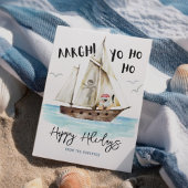 "Yo Ho Ho Pirate KerstKerstmis Feestdagenkaart