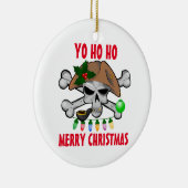 Yo Ho Ho Pirate Merry Kerstmis Keramisch Ornament (Rechts)