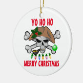 Yo Ho Ho Pirate Merry Kerstmis Keramisch Ornament (Links)