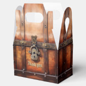 Yo-Ho-Ho Pirate Schatkist Opvouwbare Geschenkdoos Bedankdoosjes (Geopend)