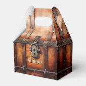 Yo-Ho-Ho Pirate Schatkist Opvouwbare Geschenkdoos Bedankdoosjes (Voorkant Zijde)