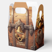 Yo-Ho-Ho Pirate Schatkist Opvouwbare Geschenkdoos Bedankdoosjes (Geopend)