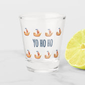 Yo Ho Ho Pirate Schip Thema Shot Glas (Voorkant)