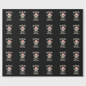 Yo Ho Ho Prettig Kerstfeest Piraat Kerstmis Schede Cadeaupapier (Vlak)