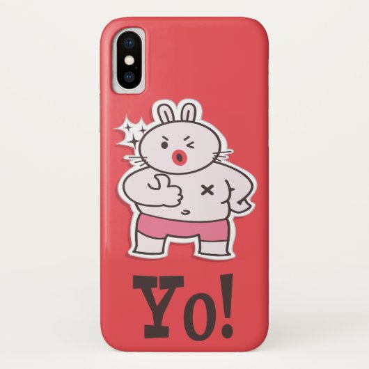 Yo Hoesje-Mate Barely iPhone X Case-Mate iPhone Case (Achterkant)