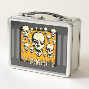 Yo Ik heb Mad Skulls Lijst GFX Grijze Strepen