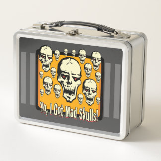 Yo Ik heb Mad Skulls Lijst GFX Grijze Strepen