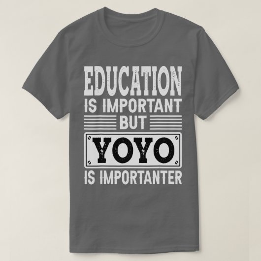"Yo" is belangrijk grappig Kinder Speelgoed T-shirt (Design voorkant)