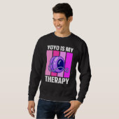 "Yo is My Therapy Retro Yo" Trui (Voorkant volledig)