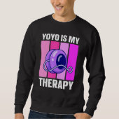 "Yo is My Therapy Retro Yo" Trui (Voorkant)