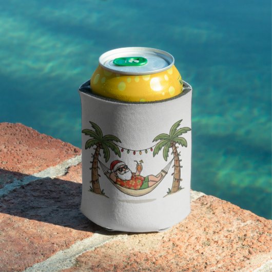 Yo Kerstman Grappige Zomer Kerst Tropisch Vakantie Blikjeskoeler (Insitu Zwembad)