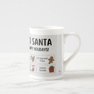 Yo Kerstman Grappige Zomer Kerstmis Tropisch Vakan Porselein Kop