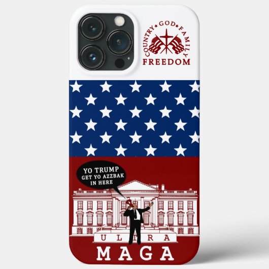 YO Kom terug Trump 2024 | Whitehouse ULTRA MAGA Case-Mate iPhone Case (Achterkant)