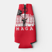 YO Kom terug Trump 2024 | Whitehouse ULTRA MAGA Flesjeskoeler (Achterkant)