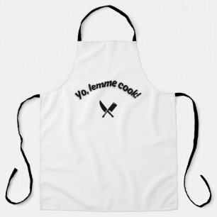 Yo, Lemme Cook Grappig Schort voor Mannen en Vrouw