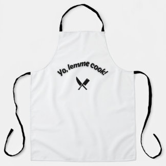 Yo, Lemme Cook Grappig Schort voor Mannen en Vrouw