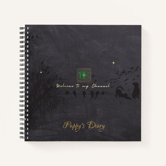 YO LUSH logo fan Pet Channell Name Notitieboek (Voorkant)