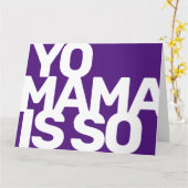 Yo Mama is zo Geweldige Funny Moederdag Kaart (Gele Bloem)