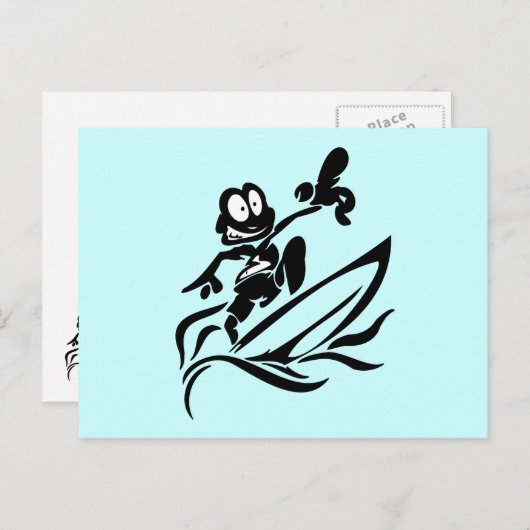 "Yo Man Surfing T shirten" en "Gifts" Briefkaart (Voorkant / Achterkant)