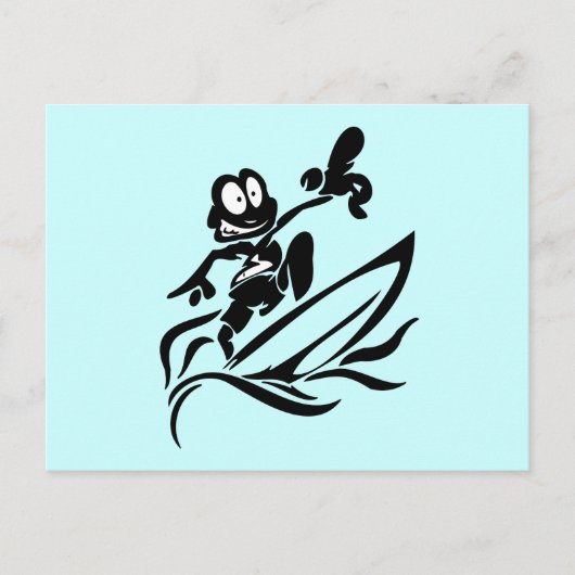 "Yo Man Surfing T shirten" en "Gifts" Briefkaart (Voorkant)