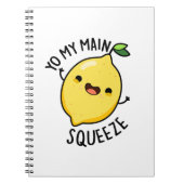 Yo Mijn Belangrijkste Knijp Grappige Citroen Pun Notitieboek (Voorkant)