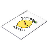 Yo Mijn Hoofdverdriet Funny Lemon Pun  Notitieboek (Linkerzijde)