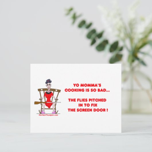 Yo Momma # 01 Briefkaart (Staand voorkant)