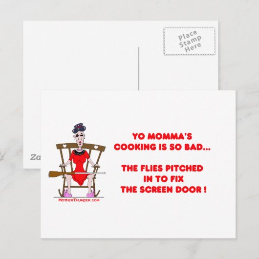 Yo Momma # 01 Briefkaart (Voorkant / Achterkant)