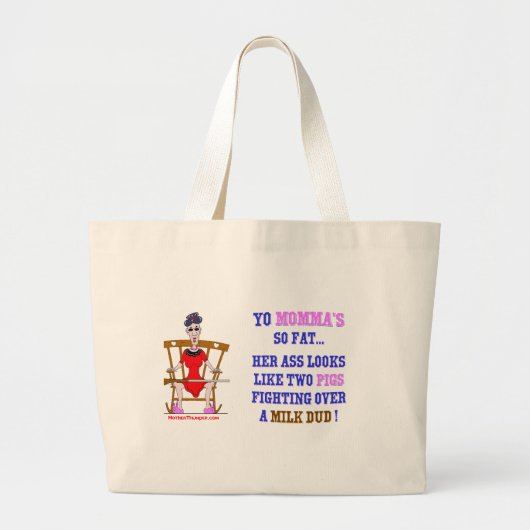 Yo Momma # 03 Grote Tote Bag (Voorkant)