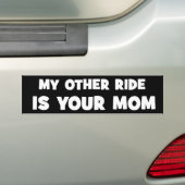 Yo Momma Bumpersticker (Op auto)