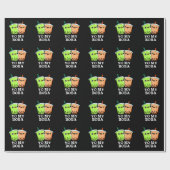 Yo My Boba Funny Boba Tea Pun Dark BG Cadeaupapier (Vlak)