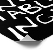 Yo No Hablo Ingles I Do Not Speak Engli-shirt  Poster (Hoek)