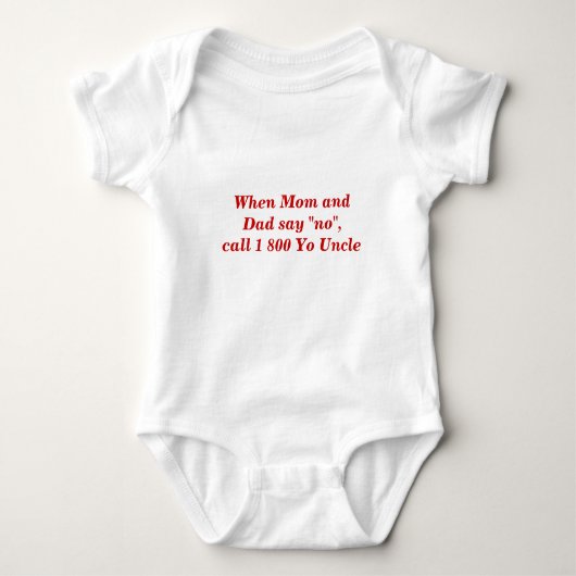 "Yo oom oom" baby romper (Voorkant)