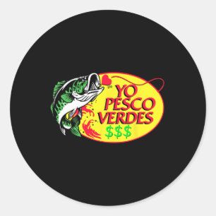 Yo Pesco Verdes Funny Gezegde Mexicaans Poncho Cin Ronde Sticker