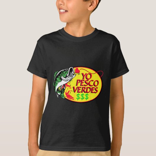 Yo Pesco Verdes Funny Gezegde Mexicaans Poncho Cin T-shirt (Voorkant)